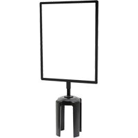 Tensabarrier&reg; Sign Frame with Adapter, Black PB Rental Co. Ltd.