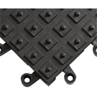 ErgoDeck&reg; Matting With Integrated No-Slip Cleats No. 552, PVC, 1-1/2' W x 1-1/2' L, 7/8" Thick, Black PB Rental Co. Ltd.