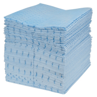 Feuilles absorbantes bleues li&eacute;es de premi&egrave;re qualit&eacute;, Huile seulement, 15" x 18", 30 gal. d'absorption PB Rental Co. Ltd.