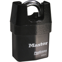 ProSeries&reg; Shrouded Padlock, Black, Keyed Different, Laminated Steel, 2-3/8" Width PB Rental Co. Ltd.