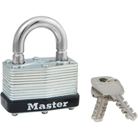 Laminated Padlock, Silver, Keyed Alike, Laminated Steel, 1-3/4" Width PB Rental Co. Ltd.
