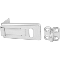 General Security Hardened Steel Hasp, Silver PB Rental Co. Ltd.