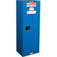 ChemCor&reg; Lined Hazardous Material Slimline Safety Cabinets, 22 gal., 23.25" x 65" x 18" PB Rental Co. Ltd.