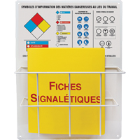 Panneaux de style panier pour mati&egrave;res dangereuses, Français, Compris reliures PB Rental Co. Ltd.