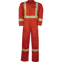 Combinaison non doubl&eacute;e haute visibilit&eacute;, Taille Petit, Orange PB Rental Co. Ltd.