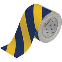 ToughStripe&reg; Floor Marking Tape, 4" x 100', Polyester, Blue and Yellow PB Rental Co. Ltd.