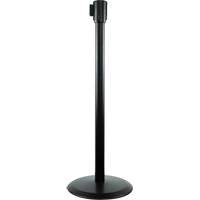 Slimline TensaBarrier&reg; Receiver Post, 38" High, Black PB Rental Co. Ltd.