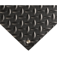 Tapis conducteur d'&eacute;lectricit&eacute; no 785, 3' la x 75' lo x 5/32" &eacute;p, PVC, Losange, Noir PB Rental Co. Ltd.