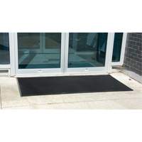 Outdoor Entrance Matting, Rubber, Scraper Type, Textured Pattern, 2' x 2-2/3', Black PB Rental Co. Ltd.