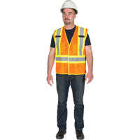 5-Point Tear-Away Premium Safety Vest , High Visibility Orange, Large/X-Large, Polyester PB Rental Co. Ltd.