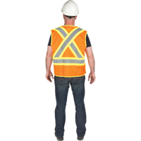 5-Point Tear-Away Premium Safety Vest , High Visibility Orange, Large/X-Large, Polyester PB Rental Co. Ltd.