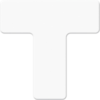 Marqueurs all&eacute;g&eacute;e/5S Armor Stripe, T, 6" lo x 6" la, Blanc, Plastique PB Rental Co. Ltd.