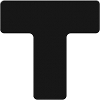 Marqueurs all&eacute;g&eacute;e/5S Armor Stripe, T, 6" lo x 6" la, Noir, Plastique PB Rental Co. Ltd.