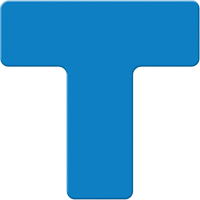 Marqueurs all&eacute;g&eacute;e/5S Armor Stripe, T, 6" lo x 6" la, Bleu, Plastique PB Rental Co. Ltd.