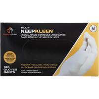 KeepKleen&reg; Disposable Medical Exam Grade Gloves, Large, Latex, 5-mil, Powder-Free, White, Class 2 PB Rental Co. Ltd.