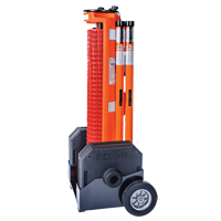 Barri&egrave;re avec roues , 50' lo, Plastique, Orange PB Rental Co. Ltd.