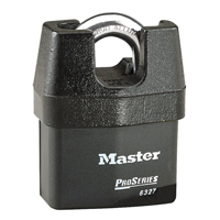 ProSeries&reg; Shrouded Padlock, Black, Keyed Different, Laminated Steel, 2-5/8" Width PB Rental Co. Ltd.