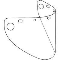 &eacute;cran facial form&eacute; Dynamic, Copolyester/PETG, Teinte Transparent PB Rental Co. Ltd.