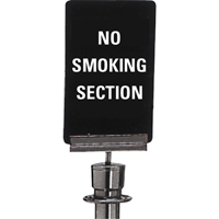 Enseigne de contr&ocirc;le des foules  No Smoking , 11" x 7", Plastique, Anglais PB Rental Co. Ltd.