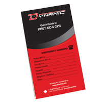 Manuel de premiers soins de poche Dynamic PB Rental Co. Ltd.