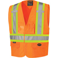 134 Safety Vest, High Visibility Orange, Large/X-Large, Polyester PB Rental Co. Ltd.