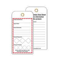 &eacute;tiquettes SGH pour le milieu de travail, Papier cartonn&eacute;, 3" la x 6" h, Anglais PB Rental Co. Ltd.