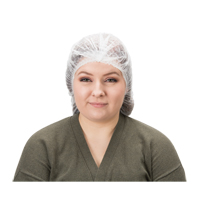 Bonnet bouffant pliss&eacute;, Polypropyl&egrave;ne, 21", Blanc PB Rental Co. Ltd.