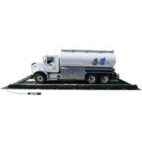 Ride-Side Berm Secondary Containment for Vehicles, 7,500 US gal. Capacity, 20' W x 40' L x 15" H, L-Bracket PB Rental Co. Ltd.