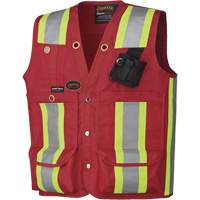 695 Surveyor's / Supervisor's Safety Vest, Red, X-Large, Polyester PB Rental Co. Ltd.