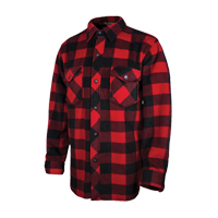 Plaid Solar Fleece Shirt, Men's, Large, Red PB Rental Co. Ltd.