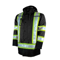 Parka de s&eacute;curit&eacute; doubl&eacute;, Noir, Grand PB Rental Co. Ltd.
