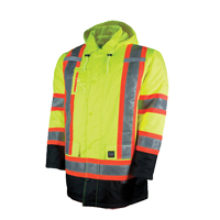 Parka de s&eacute;curit&eacute; doubl&eacute;, Jaune lime haute visibilit&eacute;, Grand PB Rental Co. Ltd.