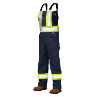 Salopettes de s&eacute;curit&eacute; non doubl&eacute;e, Poly-coton, Grand, Bleu marine PB Rental Co. Ltd.