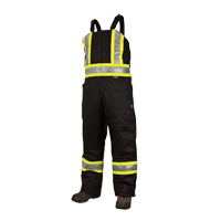 Salopettes de s&eacute;curit&eacute; doubl&eacute;e, Polyester/Polyur&eacute;thane, Grand, Noir PB Rental Co. Ltd.