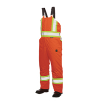 Salopettes de s&eacute;curit&eacute; doubl&eacute;e, Polyester/Polyur&eacute;thane, Grand, Orange haute visibilit&eacute; PB Rental Co. Ltd.