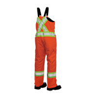 Salopettes de s&eacute;curit&eacute; doubl&eacute;e, Polyester/Polyur&eacute;thane, Grand, Orange haute visibilit&eacute; PB Rental Co. Ltd.
