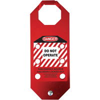 Stopout&reg; OSHA Danger Aluma-Tag Do Not Operate Hasp, Red PB Rental Co. Ltd.