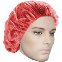 Bouffant Caps, Polypropylene, 21", Red PB Rental Co. Ltd.