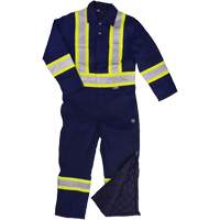 Combinaison en toile avec bandes r&eacute;fl&eacute;chissantes, Petit, Bleu marin PB Rental Co. Ltd.
