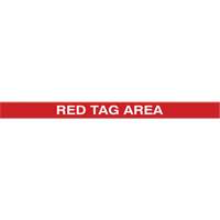 Marqueur robuste pour le sol Tough-Mark, Rectangle, 48" lo x 2" la, Rouge, Poly&eacute;thyl&egrave;ne PB Rental Co. Ltd.