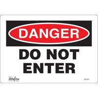 Enseigne Do Not Enter, 7" x 10", Vinyle, Anglais PB Rental Co. Ltd.