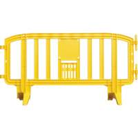 Movit Barricade, Interlocking, 78" L x 39" H, Yellow PB Rental Co. Ltd.