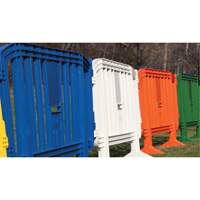 Minit Barricade, Interlocking, 49" L x 39" H, Green PB Rental Co. Ltd.