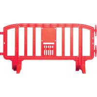 Movit Barricade, Interlocking, 78" L x 39" H, Red PB Rental Co. Ltd.