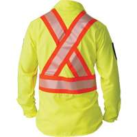 Chemise &agrave; manches longues haute visibilit&eacute; ind&eacute;chirable, Polyester, Petit, Jaune lime haute visibilit&eacute; PB Rental Co. Ltd.