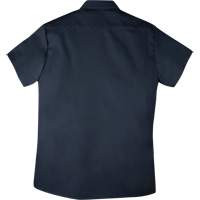 Chemise de travail &agrave; manches courtes en tissu crois&eacute; avec boutons-pression, Hommes, Petit, Bleu marine PB Rental Co. Ltd.