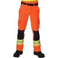 Pantalons cargo haute visibilit&eacute; antid&eacute;chirure, Polyester, 28, Orange haute visibilit&eacute; PB Rental Co. Ltd.