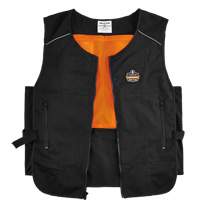 Chill-Its&reg; 6260 Lightweight Phase Change Cooling Vest with Packs, Small/Medium, Black PB Rental Co. Ltd.