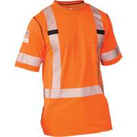 T-shirt &agrave; manches courtes haute visibilit&eacute; Polartec Power Grid, Polyester, Petit, Orange PB Rental Co. Ltd.