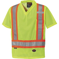 5997 T-shirt de s&eacute;curit&eacute; &agrave; haute visibilit&eacute;, Polyester, Petit, Jaune lime haute visibilit&eacute; PB Rental Co. Ltd.